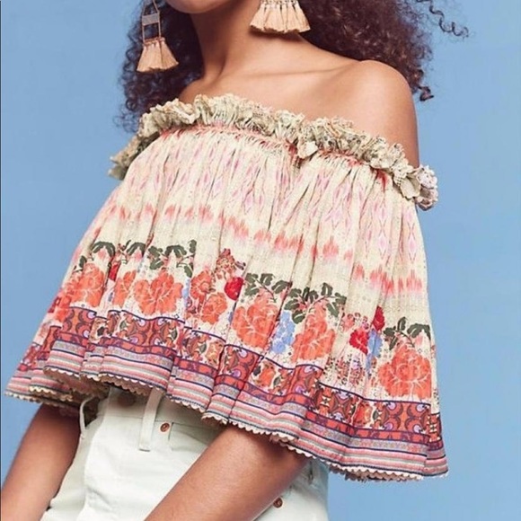 Anthropologie Bhanuni by Jyoti Villa Midi Top - Picture 2 of 8